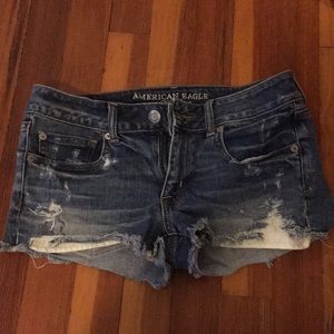 Distressed Jean Shorts